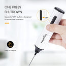 Rechargeable Milk Frother USB Charging Handheld Foam Maker with One Additional