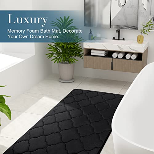 Memory Foam Bath Mat Rug, Ultra Soft Non Slip and Absorbent Bathroom Rug