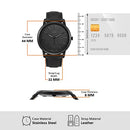 Fossil Men's The Minimalist Quartz Stainless Steel and Leather Two-Hand Subeye Watch