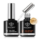 4 in 1 Nail Glue Gel and Nail Prep Dehydrate Gel Nail Kit Easy Nail Extension Gel Set