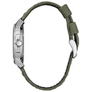 Men's Eco-Drive Weekender Garrison Field Watch in Stainless Steel with Olive Nylon strap