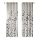 Botanical Sheer Curtains for Bedroom, Modern Contemporary Linen Grommet