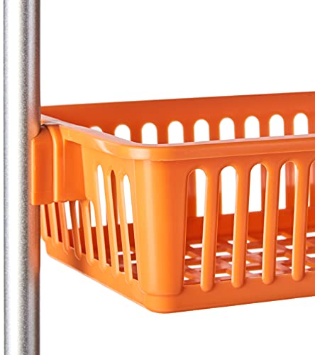 Household Essentials 6-Tier Basket Over-The-Door Organizer, Orange