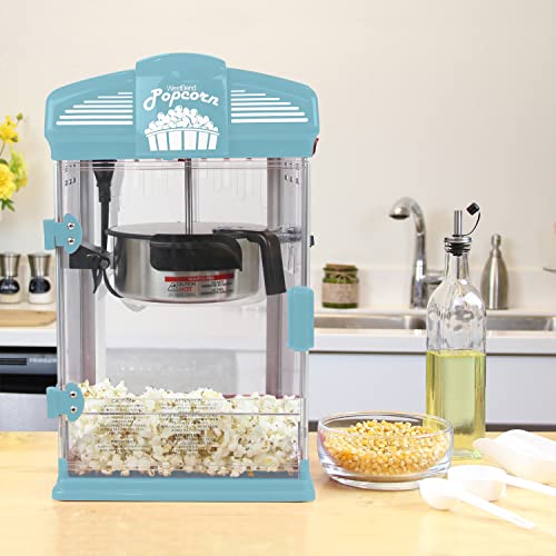 Stir Crazy Movie Theater Popcorn Popper, Popcorn Maker Machine with Nonstick