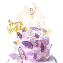 22pcs Dancing Ballet Girls Butterfly Decoration Cake Topper Cake Party Decorations