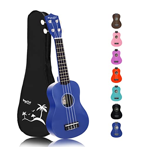 Soprano Ukulele - Stringed Musical Instrument Ukulele for Beginners Adults, 21 Inch Basswood Ukelele