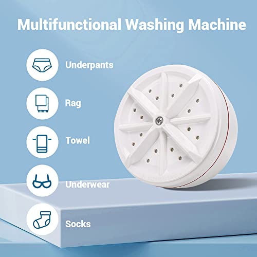 Mini Washing Machine,Ultrasonic Turbine Washing,Machine Portable Turbo Washing