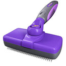 Self-Cleaning Slicker Brush for Dogs, Cats - The Ultimate Dog Brush for Shedding Hair