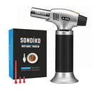 Butane Torch S400, Refillable Kitchen Torch Lighter, Fit All Butane Tanks Blow Torch with Safety Lock