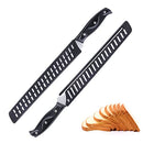 Little Cook Bread Knife with Cover, 10 inch serrated bread knife