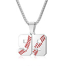 Personalized Baseball Necklaces Baseball Jersey Number 00-99 Necklace