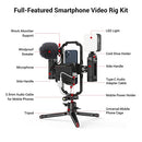 Universal Phone Video Rig Kit for iPhone, Smartphone and Cameras, Phone Stabilizer