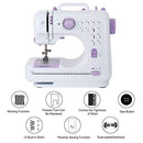 Mini Sewing Machine Portable Household Electric Small Crafting Mending Sewing Machines with Foot Pedal