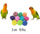 Bird Parakeet Cockatiel Parrot Swing Toys, 19 Pcs Pet Bird Cage