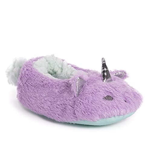 Girl's Zoo Friends Slipper, Lavender Unicorn