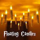 Halloween Decorations - Harry Poter Decor - 12 Floating LED Candles with Remote Control