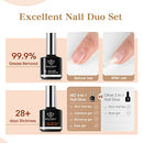 4 in 1 Nail Glue Gel and Nail Prep Dehydrate Gel Nail Kit Easy Nail Extension Gel Set