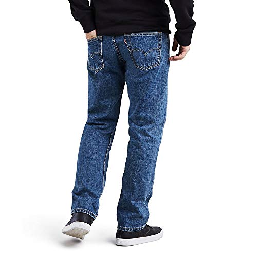 Levi's Men's 505 Regular Fit Jeans, Medium Stonewash, 29W x 30L