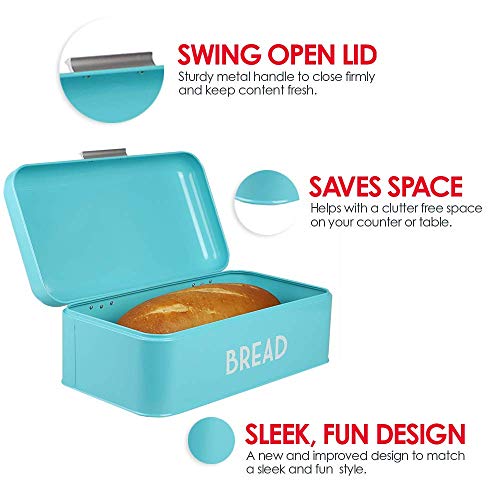 Grove Bread Box For Kitchen Counter Dry Food Storage Container