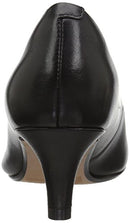Clarks womens Linvale Jerica Pump, Black Leather, 7 US