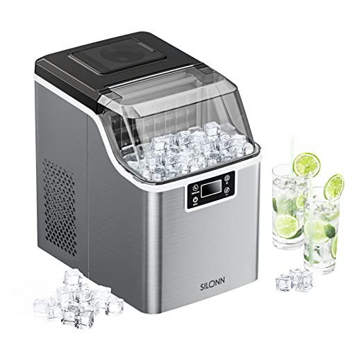 Countertop Ice Cube Ice Makers, 45lbs Per Day, Auto Self-Cleaning