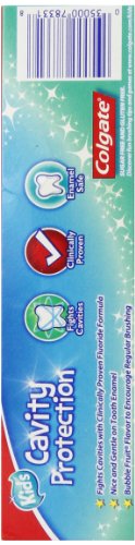 Colgate Kids Cavity Protection Toothpaste, ADA-Accepted, Bubble Fruit Flavor