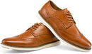 Men's Dress Shoes Brown Casual Dress Shoes for Men Oxford Shoes Business