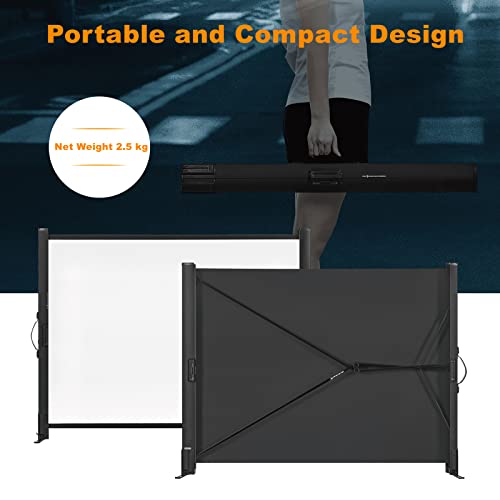 Portable Projector Screen with Stand, 50 Inch 4:3, Outdoor Projector Screen