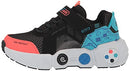 Skechers Kids Boy's GAMETRONIX Sneaker, Black/Multi, 4 Big Kid