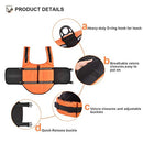 Life Jacket, Dog Life Vest with Reflective Stripes, Adjustable Dog Lifesaver