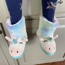 Unicorn Boot Slipper, Childrens Unicorn, 1-13 Little Kid US