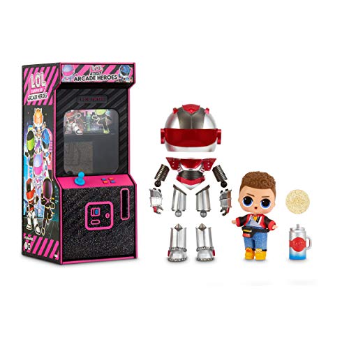 LOL Surprise Boys Arcade Heroes Action Figure Doll with 15 Surprises