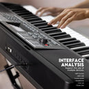 61 Key Premium Electric Keyboard Piano for Beginners with Stand, Built-in Dual Speakers