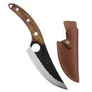 FULL TANG 6 Inch Stainless Steel Boning Knife Chef Fishing Knives Carry Leather