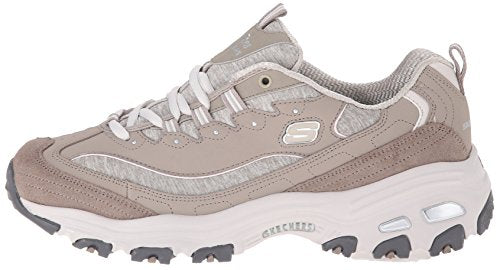 womens D'LITES ME TIME WIDE Memory Foam Lace-up Sneaker,Taupe,9.5 W US