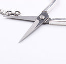 Stainless Steel Sharp Tip Sewing Snips Thread Cutter Safety Scissors with Sheath Chain