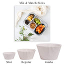 The Silicone Kitchen Reusable Silicone Baking Cups - Pack of 12 | Non-Toxic | BPA