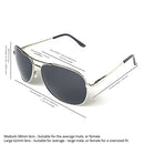 Premium Military Style Classic Aviator Sunglasses, Polarized, 100% UV Protection