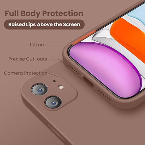 iPhone 11 Case, Silicone [Square Edges] & [Camera Protecion] Upgraded Phone Case
