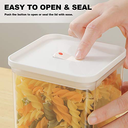 Airtight Food Storage Containers 6 Pieces - Pantry Organization and Storage Container