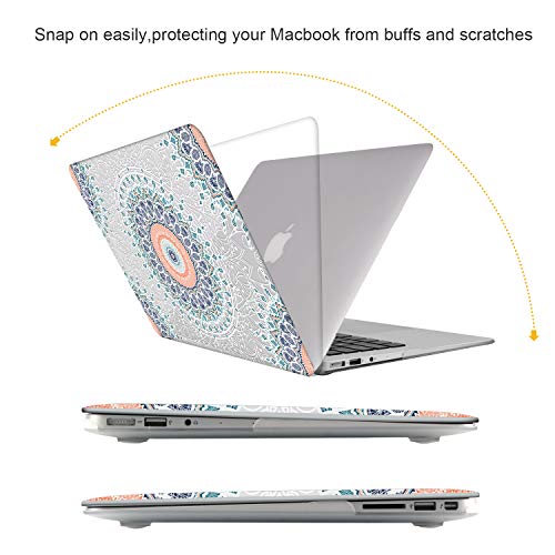 MacBook Air 13 inch Case, Plastic Pattern Hard Shell Case & Keyboard Cover