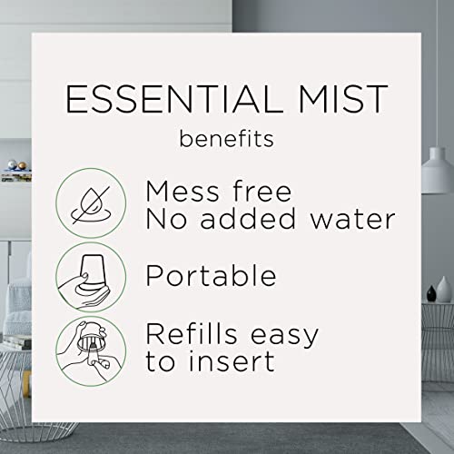 Essential Mist Starter Kit (Diffuser + 2 Refills), Lavender and Almond Blossom