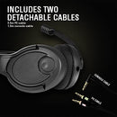 Gaming Headset Noise-Cancelling Microphone with Over-Ear Open-Back Design