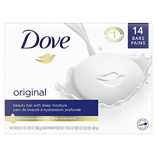 Dove Beauty Bar Gentle Skin Cleanser Moisturizing for Gentle Soft Skin Care Original