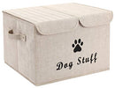 Large Dog Toys Storage Box Canvas Storage Basket Bin Organizer with Lid