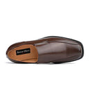 Bruno Marc Men's State-01 Dark Brown Leather Lined Dress Loafers Shoes