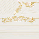 60 Sheets Vintage Stationary Paper and Envelopes Letter Set, Gold Border (7.25 x 10.2 In)