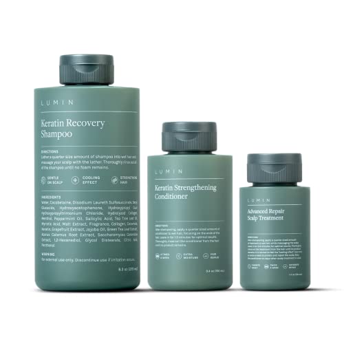 Scalp Recovery Set for Men - Recovery Shampoo, Keratin Conditioner, Scalp Treatment