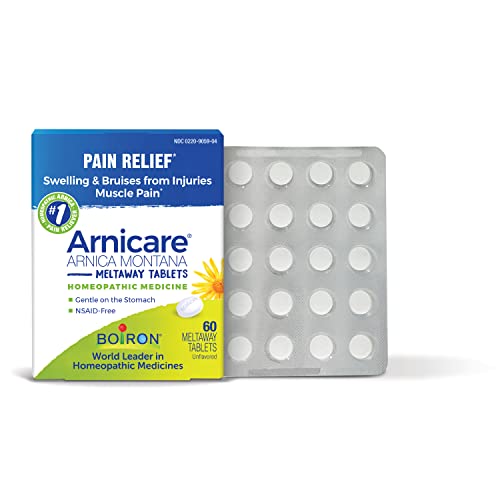 Boiron Arnicare Tablets for Pain Relief from Muscle Pain, Joint Soreness