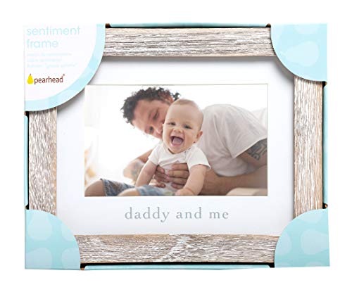 Daddy and Me Rustic Keepsake Baby Frame, Gender-Neutral Dad and Baby Picture Frame